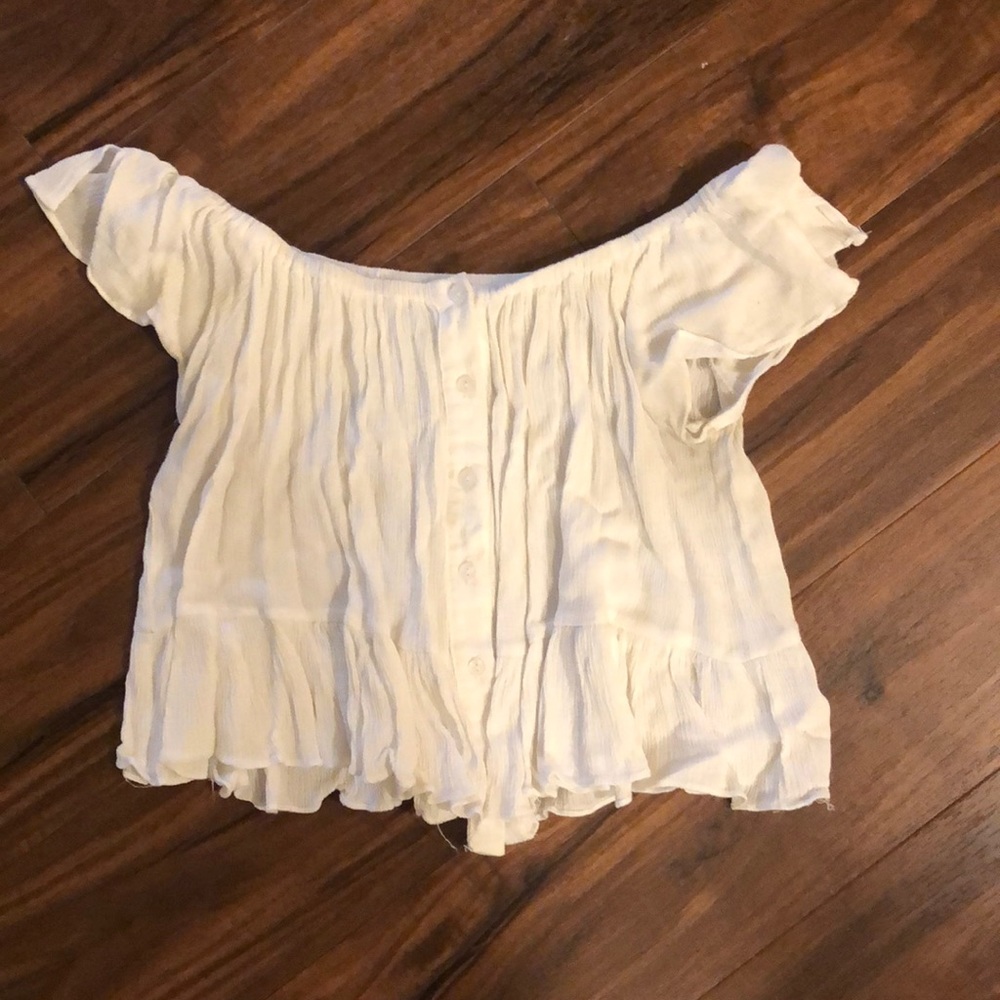 off-the shoulder shirt